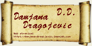 Damjana Dragojević vizit kartica